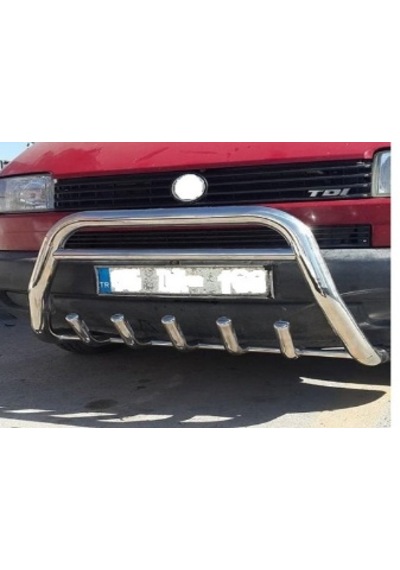 Vw T4 1996 2002 Ön Koruma Paslanmaz Çelik Krom - T4 Ön Koruma