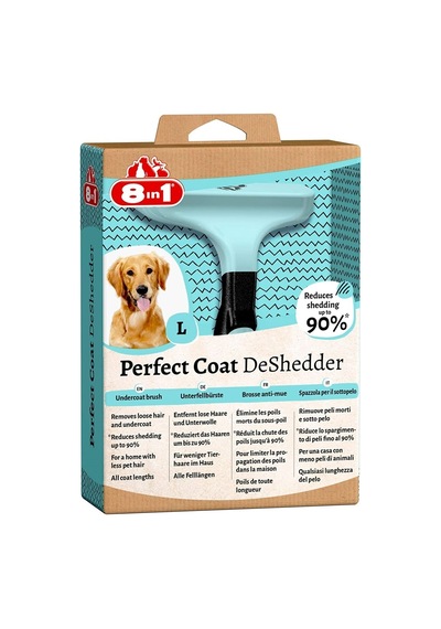 8In1 Perfect Coat Deshedder Furminator Büyük Irk Köpek Tarağı Large