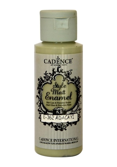 Style Matt Enamel Cam Ve Porselen Boyası, E-362 Adaçayı, 59ml Diğer