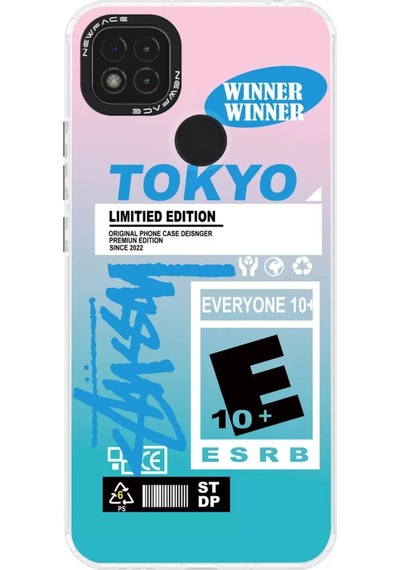 Newface Xiaomi Redmi 9c Kılıf Estoril Desenli Kapak - Estoril - 1 Pembe