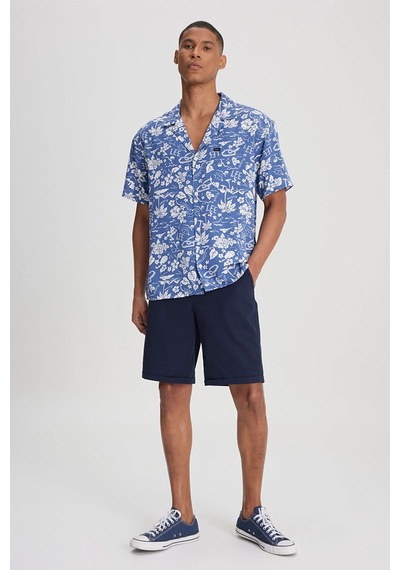Lee Relaxed Fit Geniş Kesim Kısa Kollu Lacivert Gömlek - Lm28205298qf 001