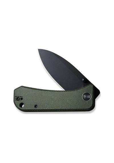 We Knife Banter Green Micarta Handle Black Stonewashed S35vn Blade Kamp Çakı Yeşil