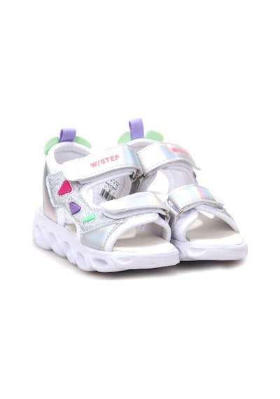 Papuçcity Vetta 03155 Ortopedik Kız Çocuk Bebe Yazlık Işıklı Sandalet Gri