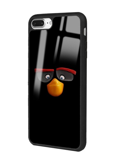 Apple Uyumlu iPhone 7 Plus 8 Plus Uyumlu Black Tasarımlı Glossy Telefon Kılıfı Çok Renkli