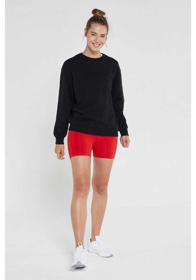 Jerf Lydney Kadın Sıfır Yaka Sweatshirt Siyah 001