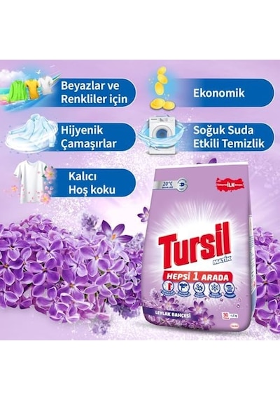 Matik Toz Çamaşır Deterjanı Oxi Enerji Leylak Bahçesi 4,5 Kg 30 Yıkama , Leylak Bahçesi 4.5kg