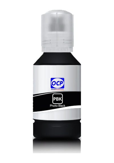 OCP Epson EcoTank L8180 Uyumlu Yazıcı Mürekkebi 140ml PBK Photo Black Foto Siyah Dye