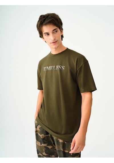 LOFT Loose Fit Erkek Tshirt K.kol Lf2038189 Q1.v1 Haki