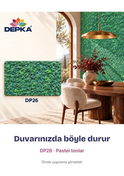 Depka Pamuk Sıva Dp26 2 Kg 7-8 M² İpek Sıva Alternatifi Isı Ve Ses Yalıtımlı Dekoratif Sıva