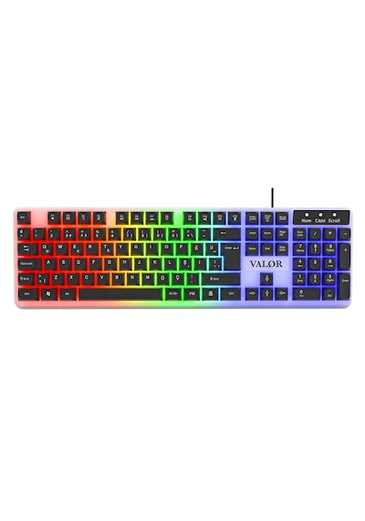 Commander Rgb Işıklı & Full Set 104 Tuşlu Membran Oyuncu Klavyesi