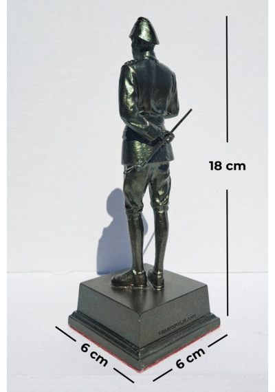 Biblosam Kurmay Albay Atatürk Heykeli Biblo - Küçük Boy 18 Cm