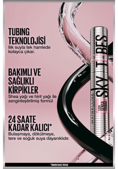 Lash Sensational Sky Tubes Maskara - Limitsiz Uzunluk Ve Hacim Etkisi Veren Tubing Maskara 3600531721534-11247 0