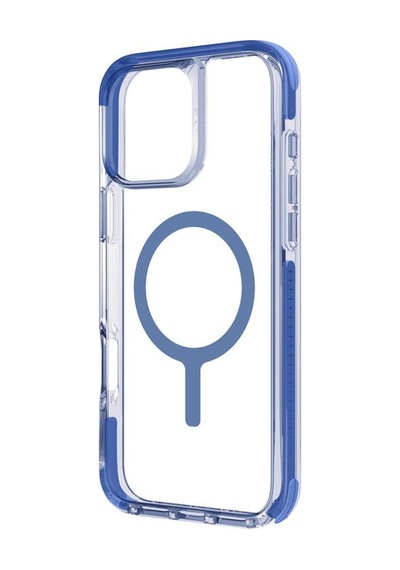 Apple Uyumlu iPhone 16 Kılıf Combat Serisi Üç Katmanlı Magsafe Özellikli Magclick Koruyucu Kılıf Blue