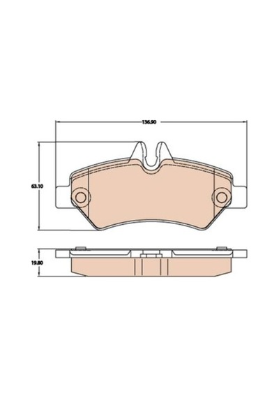 Fren Balatası Dj Parts Bp2174 Sprinter 2006-2018 Crafter 2006-2018 Oem 0044206920