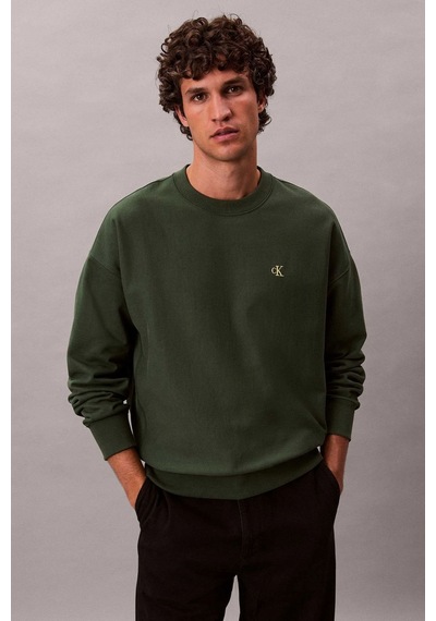 Calvin Klein Erkek Sweatshirt Haki