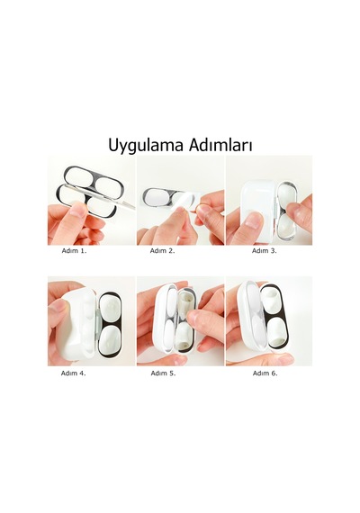 Airpodspro Temizleme Kulaklık Tozuna Son 2 Adet Koruyucu Sticker Gümüş
