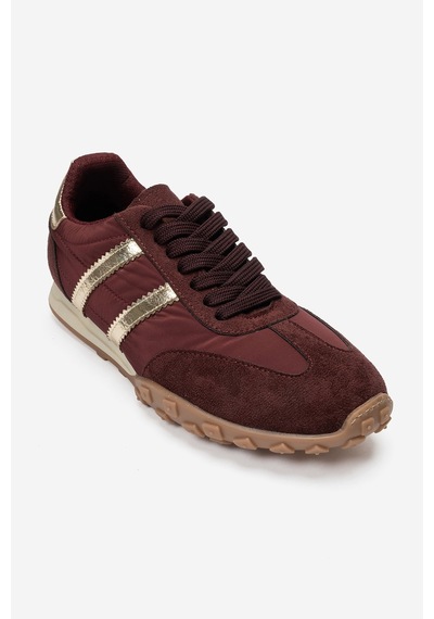 Flux Bordo Süet Kadın Günlük Sneaker