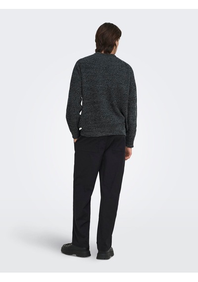 Only & Sons Onsjoın Rlx Ls Raglan Knıt Black Çok Renkli