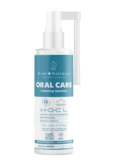 Kahu Naturals Ağız Diş Sağlığı, Taze Nefes, Koku Tartar Plak Önleyici, Kedi Ve Köpek, 75 Ml