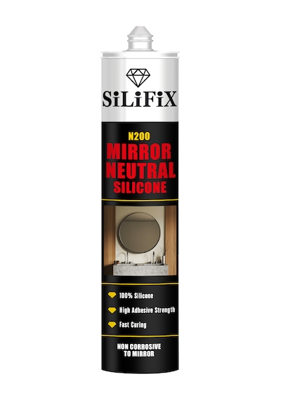 SİLİFİX Ayna Silikon Yapıştırıcı (Zamanla aynada paslanma, bozulma ya da kararma yapmaz,%100 Nötr Silikon)