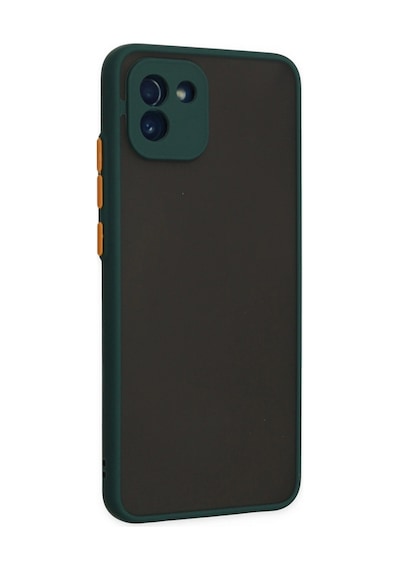 Samsung Galaxy Uyumlu A03 Kılıf Montreal Silikon Kapak - Yeşil İtdark28567