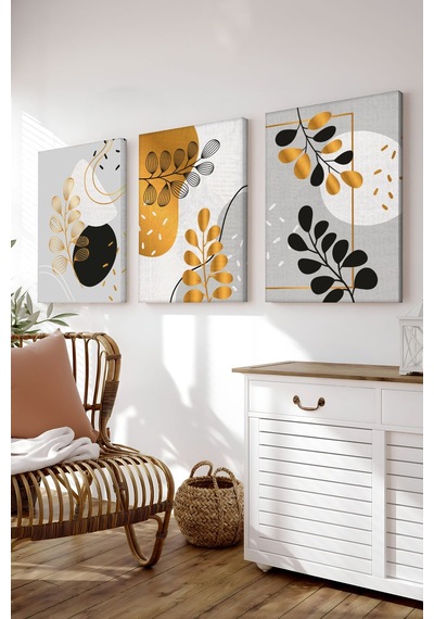 Artavessa Dekoratif 3 Parça Kanvas Tablo - 3CNVS3