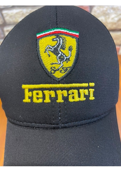 Hamze Ferrari Nakışlı Unisex Beyzbol Cap Şapka Siyah
