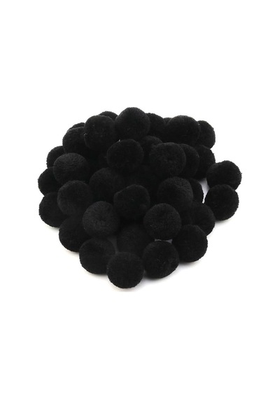 Peluş Ponpon Siyah 2 Cm 50 Adet - 690270006