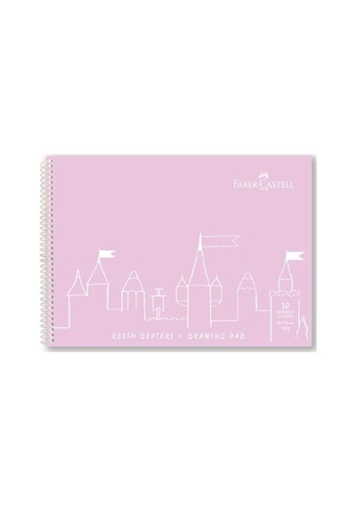 Faber-castell Resim Defteri, 25x35 Cm, 30 Yaprak, Sert Kapak, Spiral Cilt, 120g Kağıt, Dayanıklı Ve Çevre Dostu, Asorti Renkler
