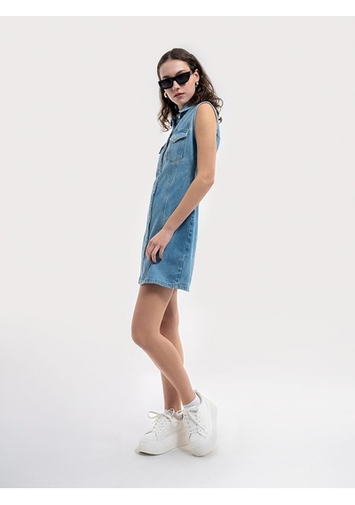 LOFT Loose Fit Kadın Elbise Lf2036547 Q1.v1 Denim LOFT Loose Fit Kadın Elbise Lf2036547 Q1.v1 Denim