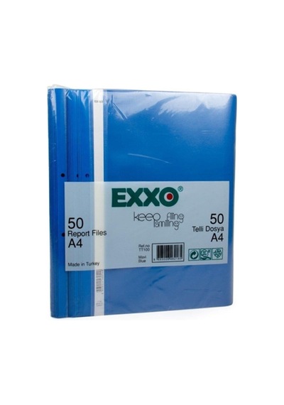 Exxo Telli Dosya 50 Li Mavi Diğer