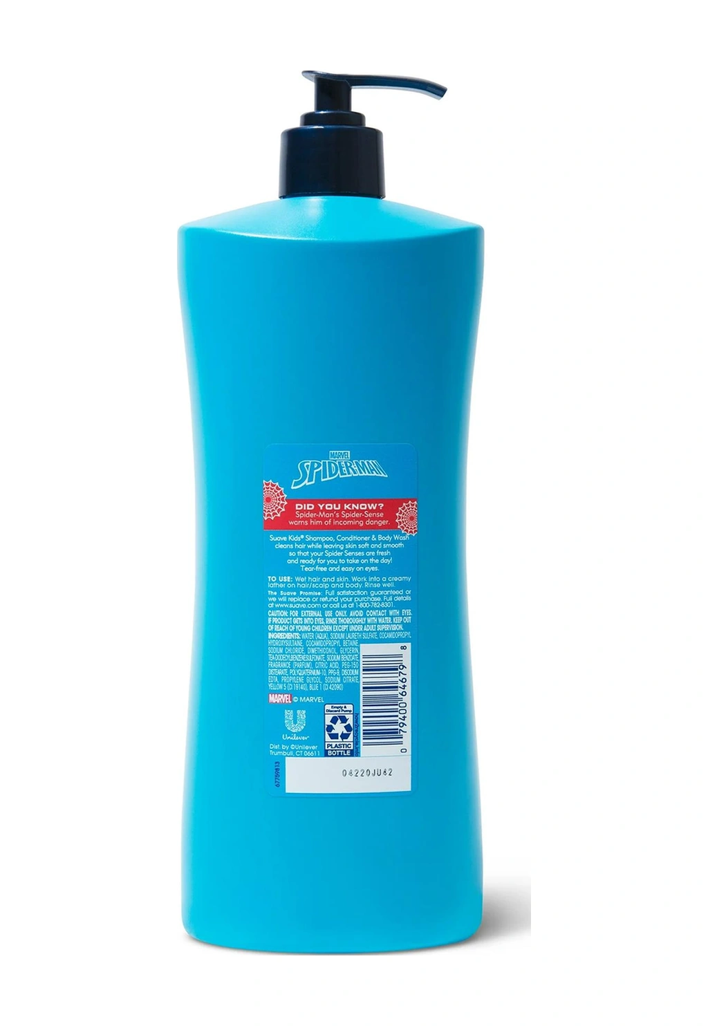 Suave Kids Spider-man 3 Ü 1 Arada Şampuan Saç Kremi Ve Duş Jeli 828ml Tüm Saçlar