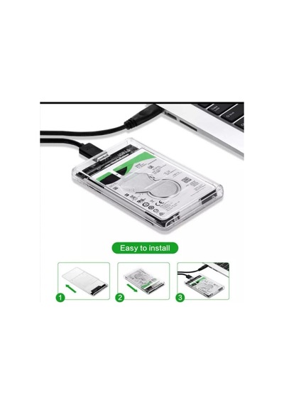 Usb 3.0 Taşınabilir Hardisk Kutusu Şeffaf Kutu