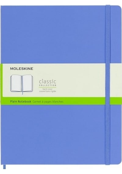 Moleskine Sert Kapak Defter Ortanca Mavisi Çizgisiz - 19x25 - 0840