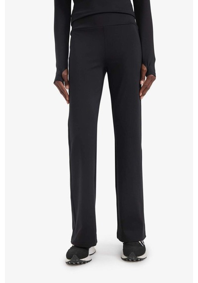 Defacto Defactofit Geniş Bol Paça Skuba Dalgıç Kumaş Basic Pantolon A0566ax25aubk81 Siyah
