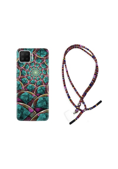 Oppo A73 Kılıf Rasta Boyun Askılı Circles 1828
