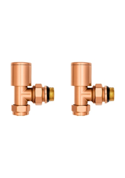 Angora Silindir Volanlı Rose Gold Radyatör Vanası 2 Adet