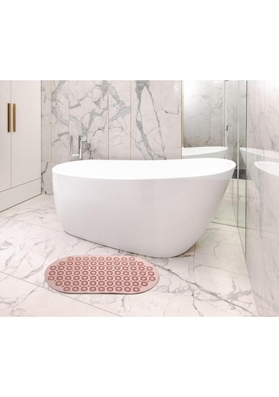 Massage Bath Mat Masajlı Vantuzlu Banyo & Duş Kaydırmazı Paspası Pembe