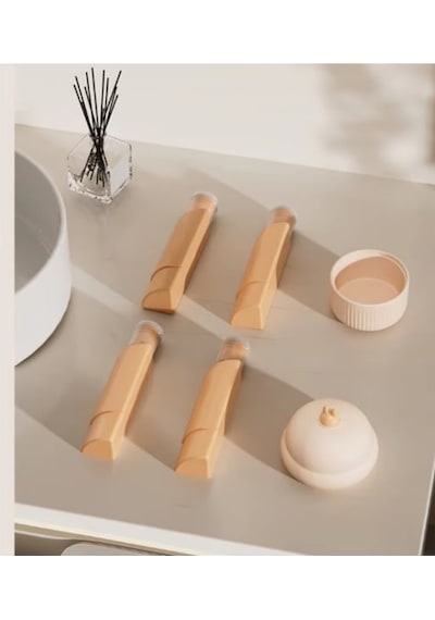 Mucit Home 4'lü Doldurulabilir Taşınabilir Küçük Seyahat Şişesi Seti Şampuan Krem Dolum Şişesi