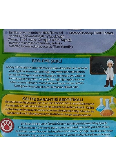 Maintenance Yetişkin Köpek Sı 15 Kg 100 G