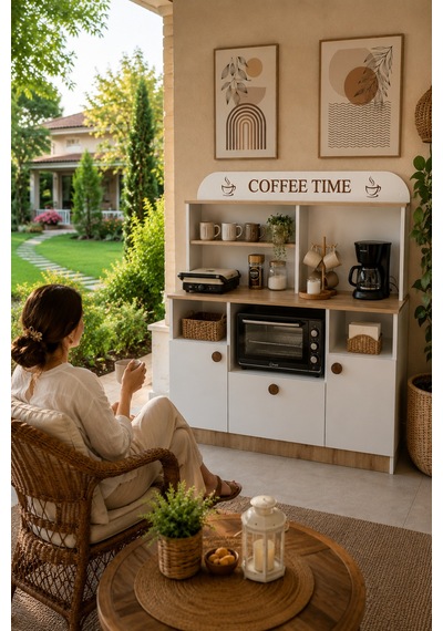 Coffeenola Kahve Köşesi, Mutfak Dekorasyon, Çok Amaçlı Dolap, Mikrodalga Mini Fırın Dolap, Bohem Tarzı Dolap Beyaz - Safir Meşe Beyaz - Safir Meşe Coffeenola Kahve Köşesi, Mutfak Dekorasyon, Çok Amaçlı Dolap, Mikrodalga Mini Fırın Dolap, Bohem Tarzı Dolap Beyaz - Safir Meşe Beyaz - Safir Meşe