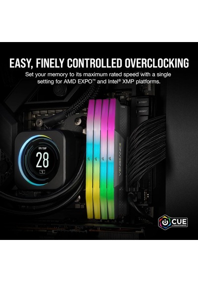 Vengeance Rgb 32gb 2x16gb 6400mhz Ddr5 C36 1,4v Ram Cmh32gx5m2b6400z36