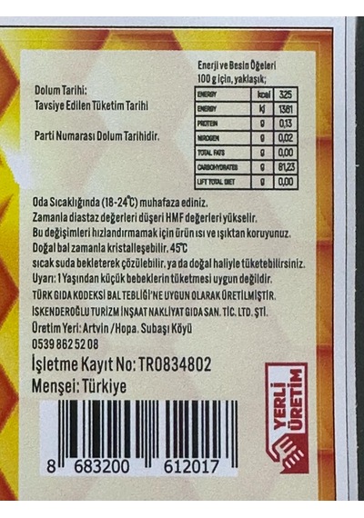 Karakovan Balı 5 Kg