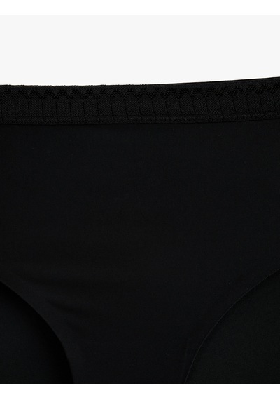 Koton Rahat Kalıp Lazer Kesim Brief Külot Siyah 6slk30132mk