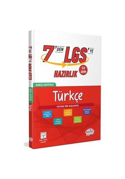 Editör 7'den Lgs' Ye Türkçe Hazırlık İlk Adım Editör Yayınları