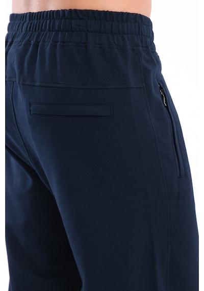 Rowinger 2 İplik Buggy Fit Nakışlı Logo Detaylı Cepli Erkek Eşofman Altı Navyblue