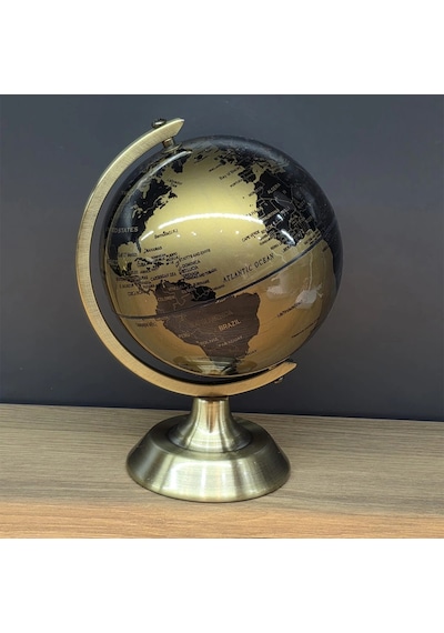 Metal Ayaklı Gold Dünya Küresi