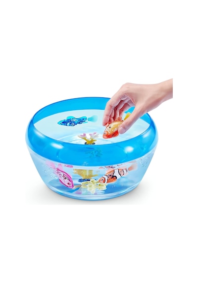 1.8 Metre Derine Dalan Suda Renk Değiştiren Yüzen Pilli Robo Alive Balık - 6.8 Cm - 1 Adet - Turuncu