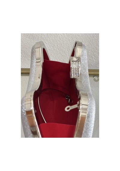 Linalya Jewelry Sim Detaylı Gümüş Abiye Çanta