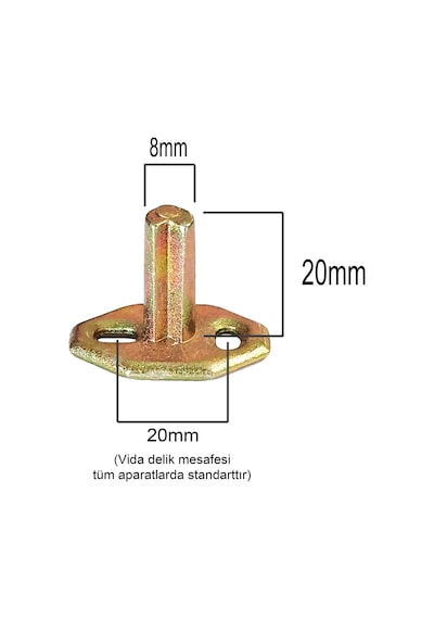 Aletçantam Havluluk Sabunluk Aksesuar Bağlantı Aparatı 5'li Paket Altın